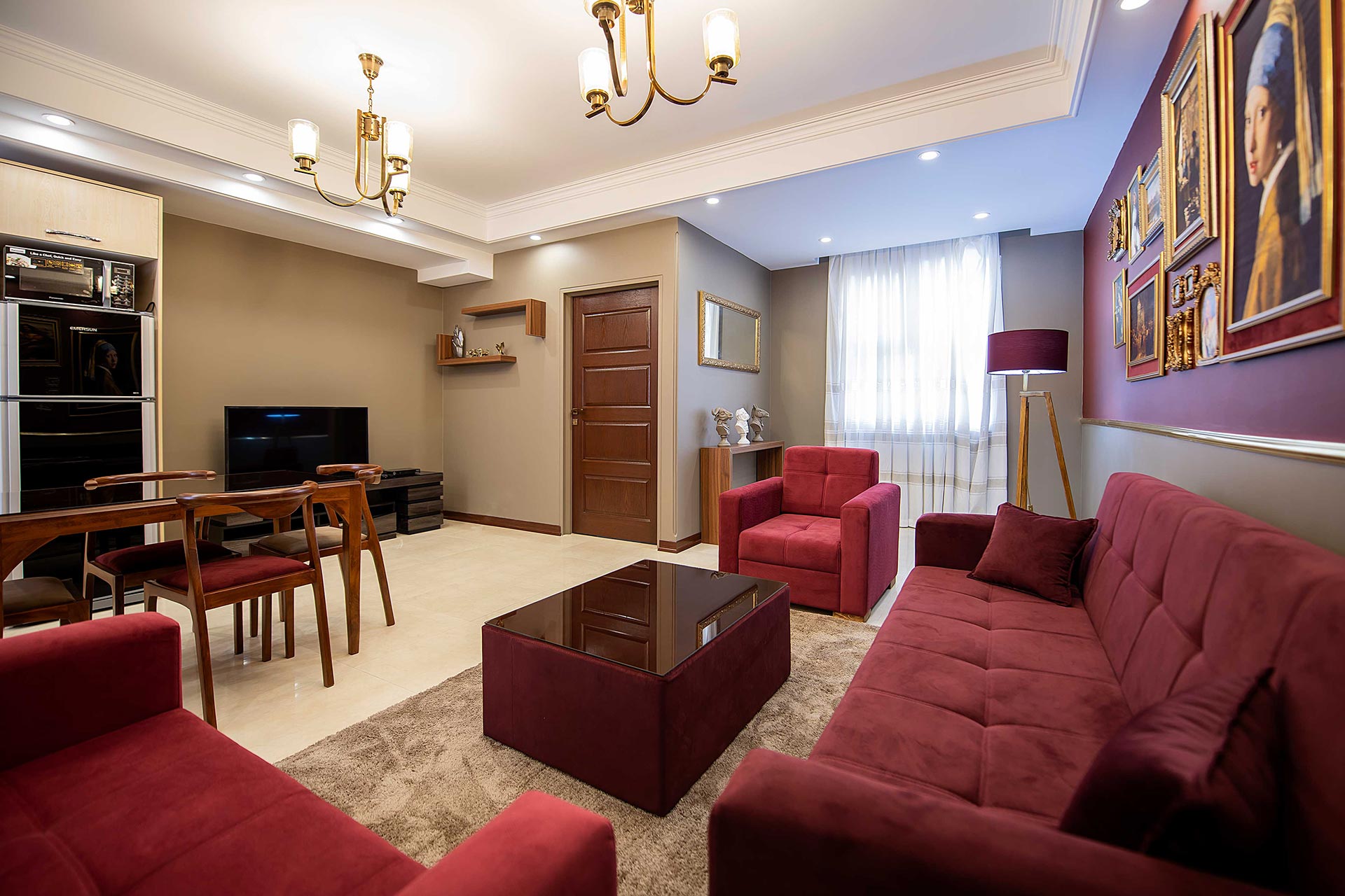 اجاره روزانه آپارتمان تک خواب استانداردc ونک - تهران