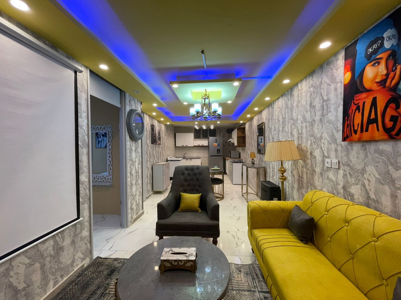 آپارتمان تک خواب کرال 1 پیروزی - پذیرایی